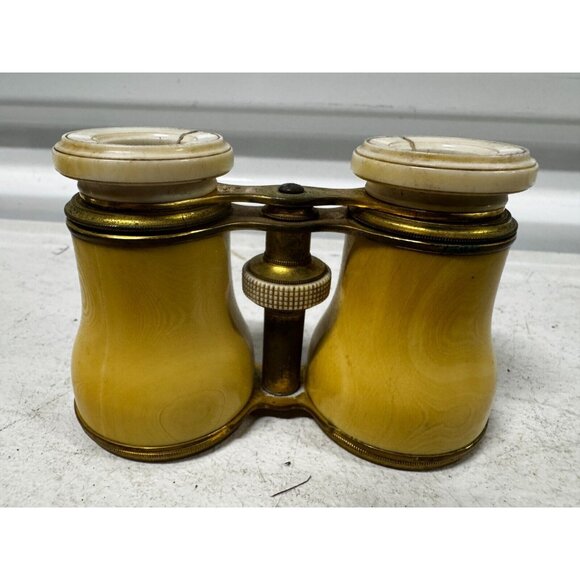 Antique Theater Opera Glasses Binoculars With Carrying Case - Picture 6 of 16